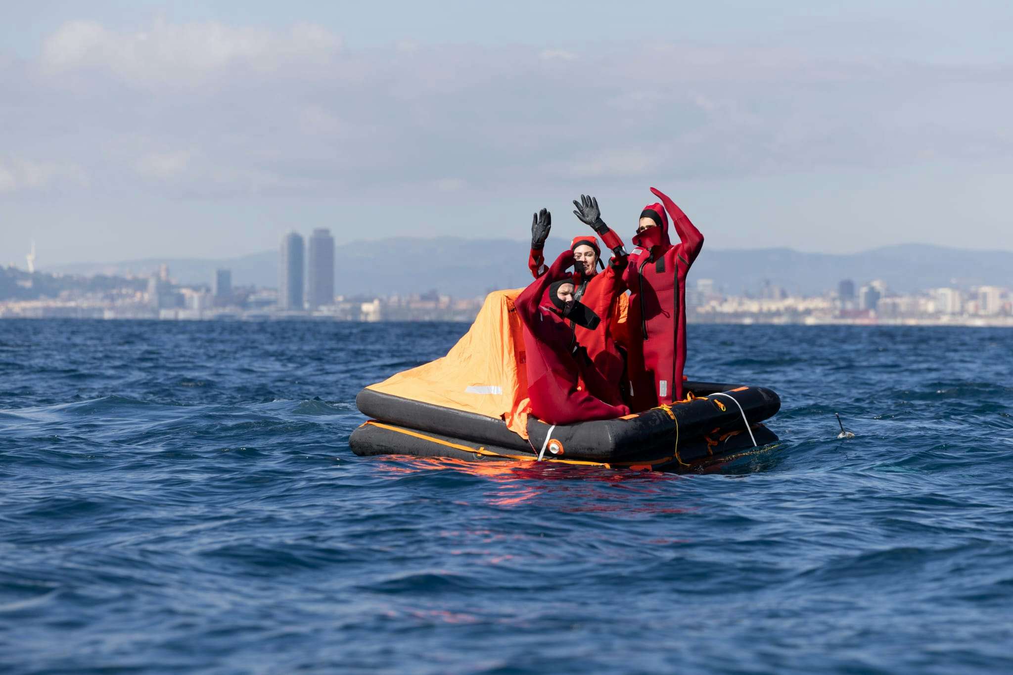 LAMMOUCHE running a safety drill