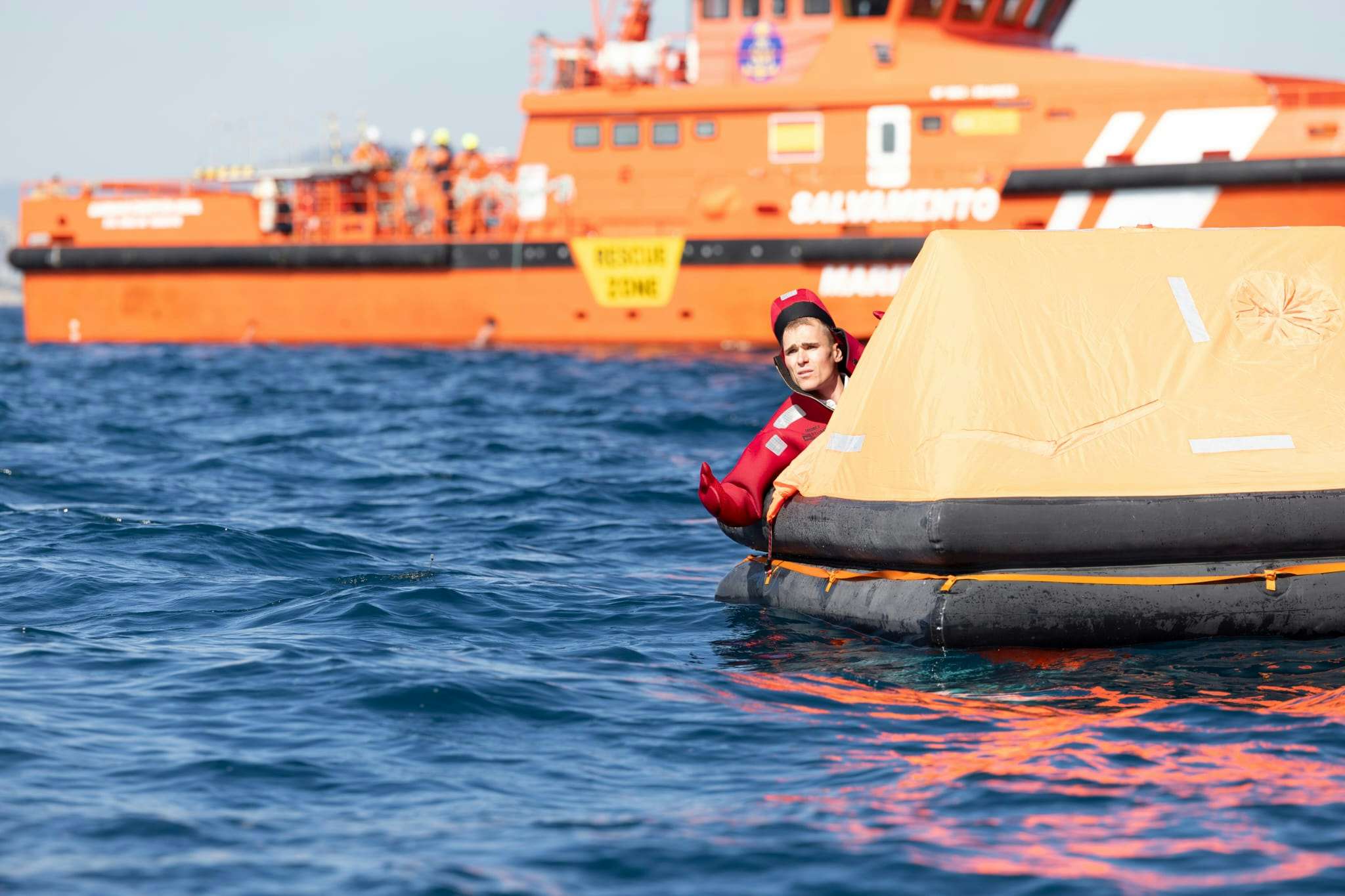 LAMMOUCHE running a safety drill