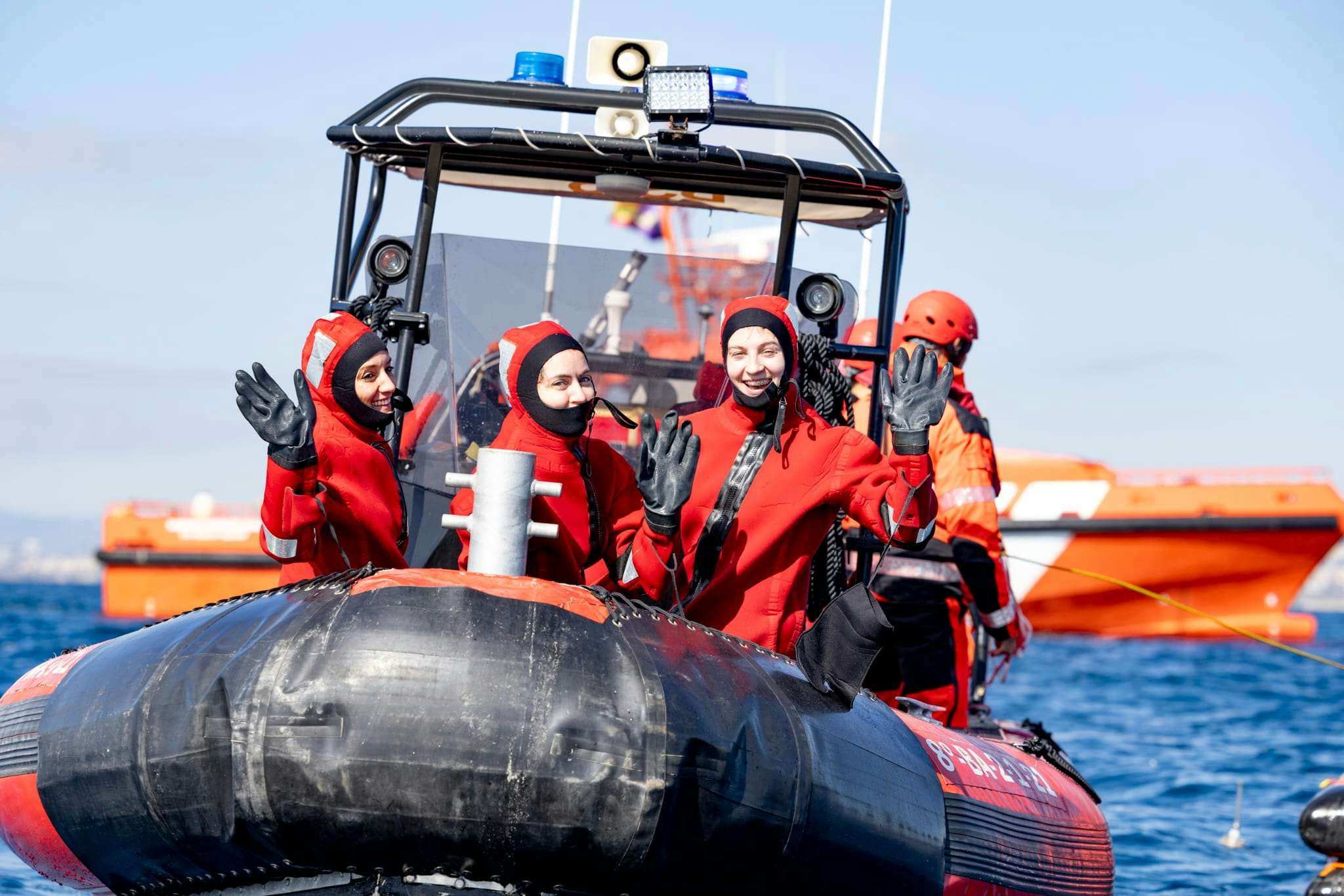 LAMMOUCHE running a safety drill